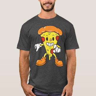 T-shirt Funny Pizza Similaire Caractère de dessin animé Cu