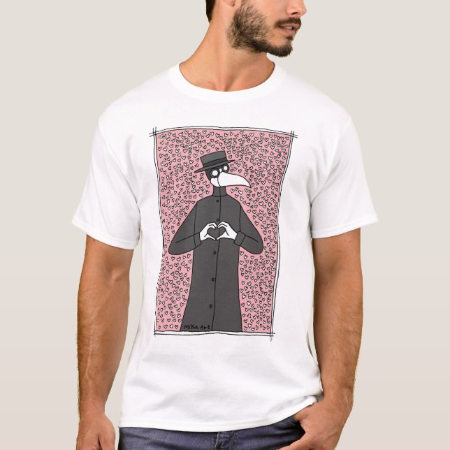 T-shirt Funny Plague Doctor love Pastel Goth Déplaisant Cu (Devant)