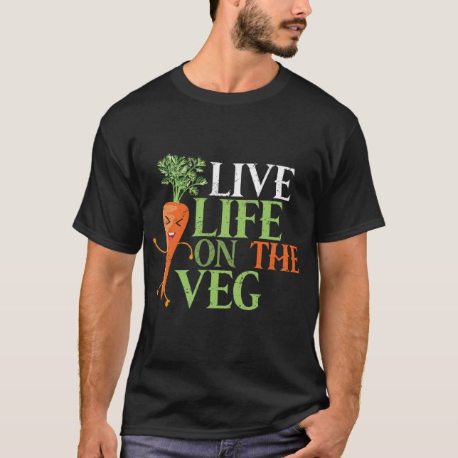 T-shirt Funny planifie based design_ carrot with funny Veg (Devant)