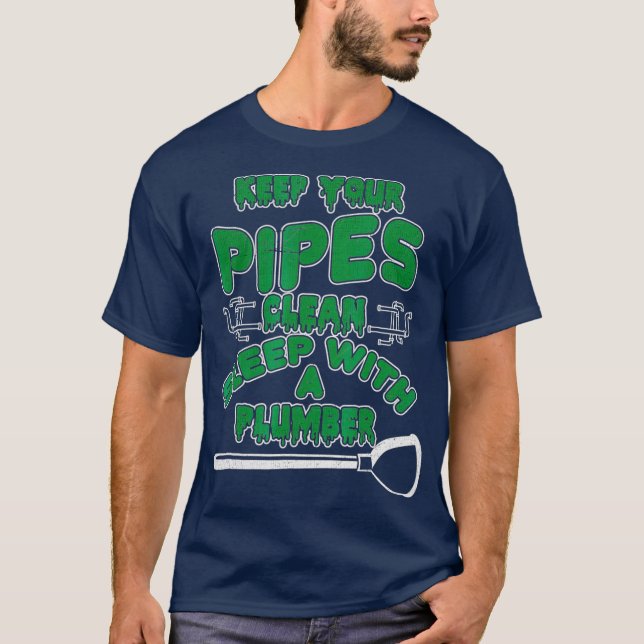 T-shirt Funny Plumber (Devant)