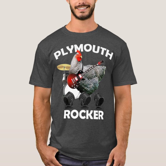 T-shirt Funny Plymouth Rock Chicken  Hen Humor  Gift (Devant)