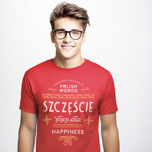 T-shirt Funny Polish Language Gifts Happiness