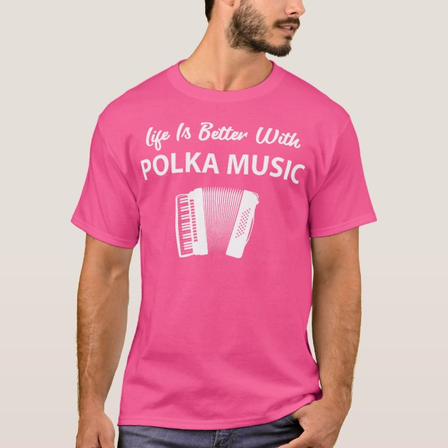 T-shirt Funny Polka Music Accordion Polka Danser (Devant)