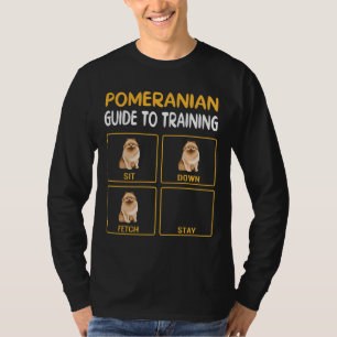 T-shirt Funny Poméranien Guide D'Entraînement Obedience Ch
