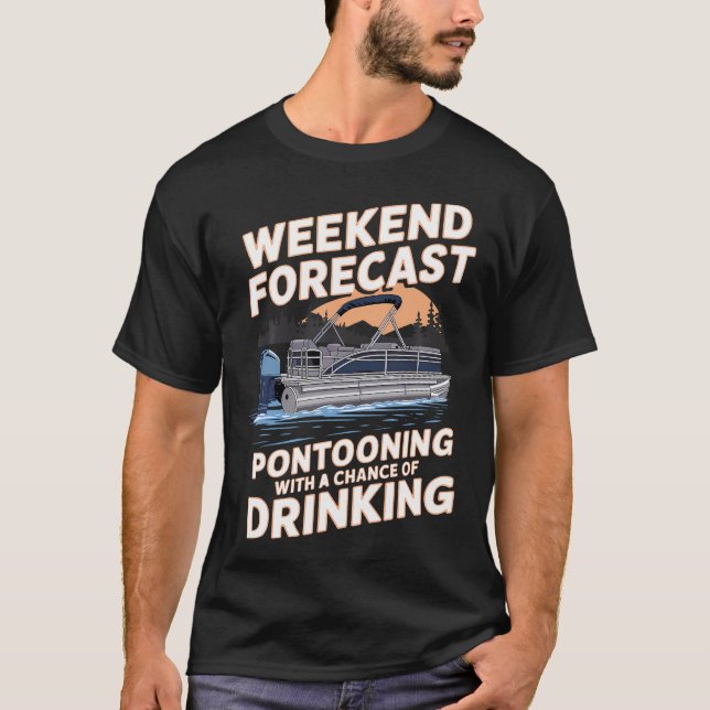 T-shirt Funny Pontoon Captain Art For Men Women Pontoon Bo (Devant)