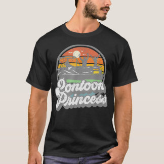 T-shirt Funny Pontoon Princess Boat Pontooning Boat Wom