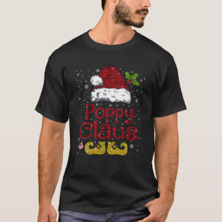 T-shirt Funny Poppy Claus Correspondant Famille Noël Père 