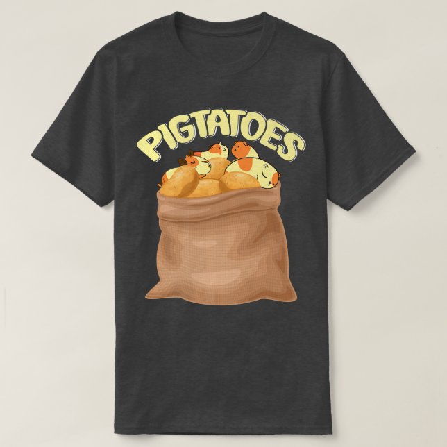 T-shirt Funny Potatoe Guinea Pig Premium  (Design devant)