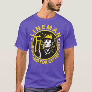 T-shirt Funny Power Lineman