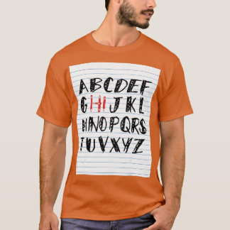 T-shirt Funny Pre K Kindergarten Hi Alphabet Back To Schoo