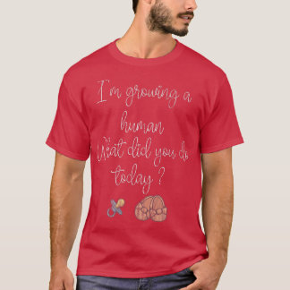 T-shirt Funny Pregnancy Design with Imprint, pacifiers and