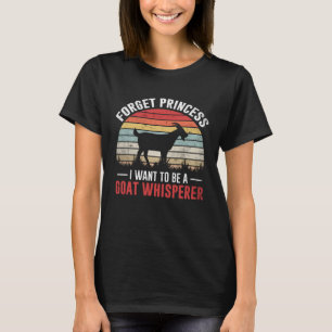 T-shirt Funny Princess Chèvre Whisperer Tee Vintage Farmer