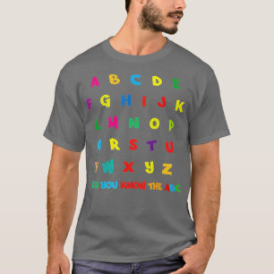 T-shirt Funny PrK Kindergarten Hi Alphabet Retour À L'Écol