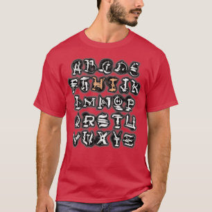 T-shirt Funny PrK Kindergarten Hi Alphabet Retour À L'Écol