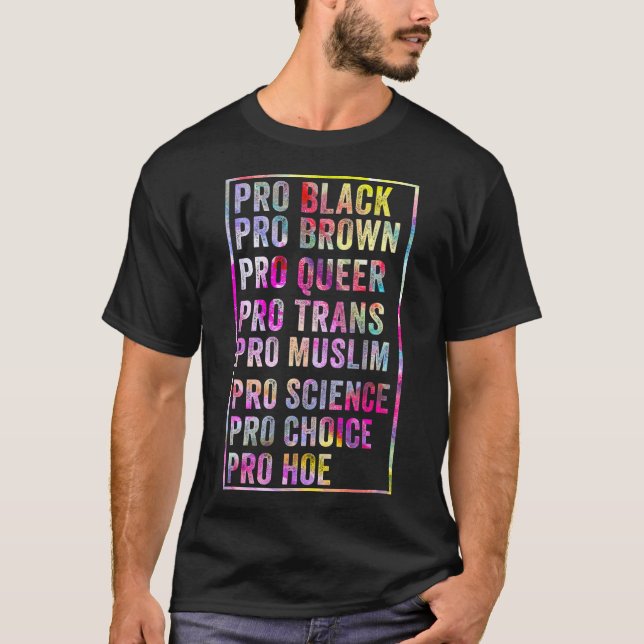 T-shirt Funny Pro Black Brown Queer Trans Muslim Science C (Devant)