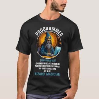 T-shirt Funny Programmer Définition Techie Software Develo