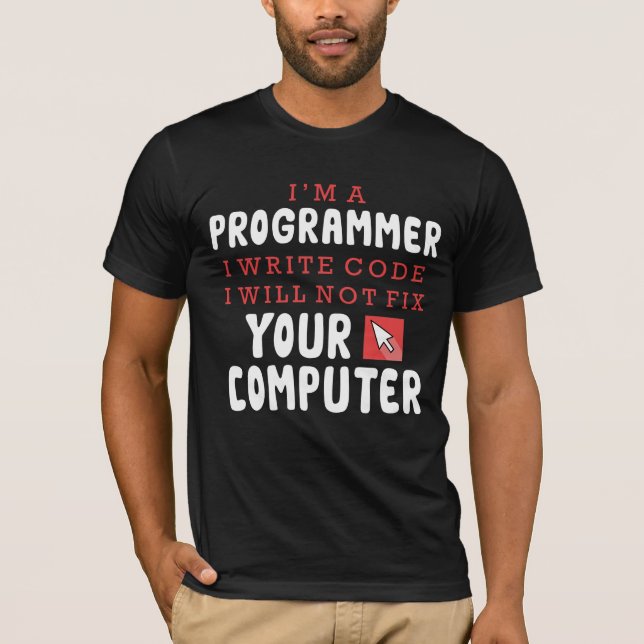 T-shirt Funny Programmer le Humour de codeur de réparation (Devant)