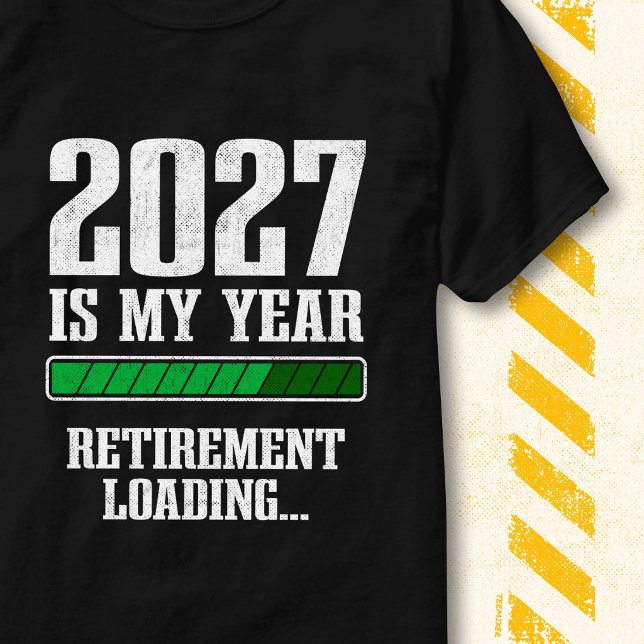 T-shirt Funny Progress Bar Retired 2027 Retirement Loading (Créateur téléchargé)