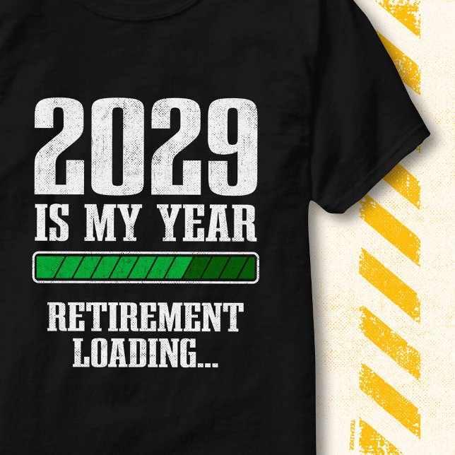 T-shirt Funny Progress Bar Retired 2029 Retirement Loading (Créateur téléchargé)