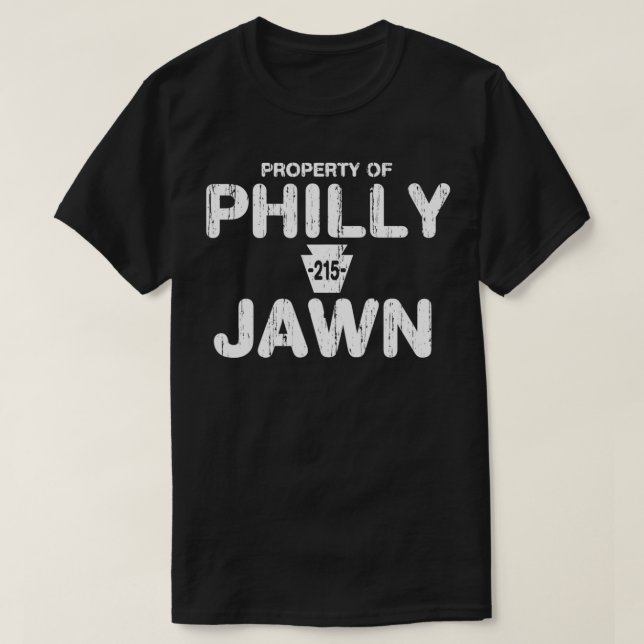 T-shirt Funny Property of Philly Jawn  Philadelphia Fan Gi (Design devant)