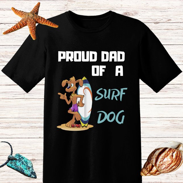 T-shirt Funny Proud Papa chien Surf pour surfer (Créateur téléchargé)