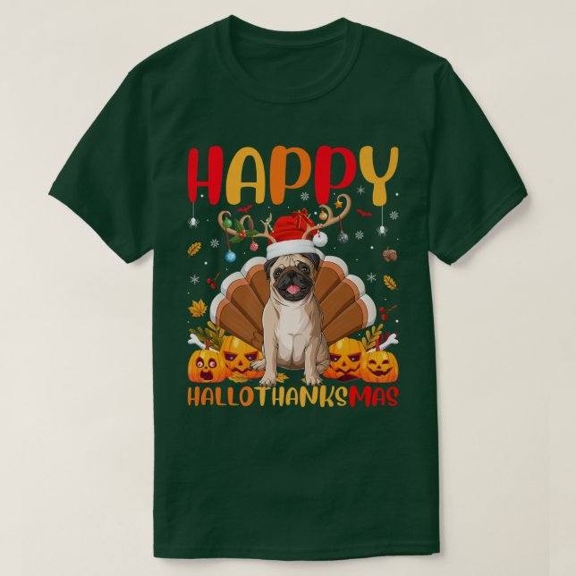 T-shirt Funny Pug (Design devant)