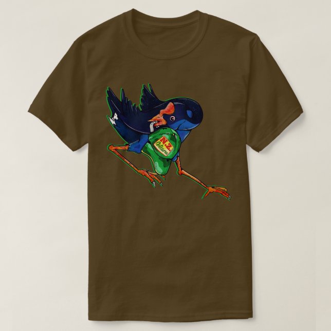 T-shirt Funny Pukeko Aotearoa Nouvelle-Zélande (Design devant)