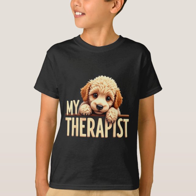 T-shirt Funny Puppy My Therast Odle Dog  (Devant)