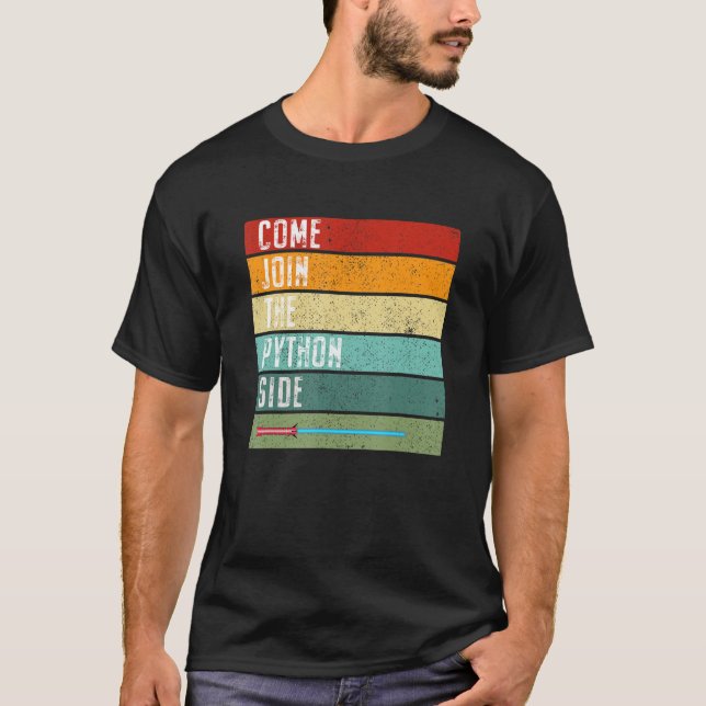 T-shirt Funny Python Programmer Coding Engineer Ordinateur (Devant)