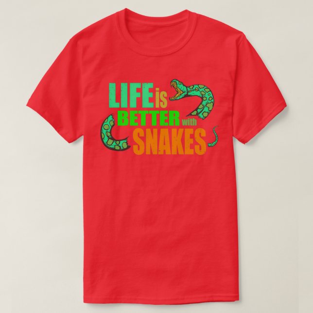 T-shirt Funny python serpent dire boa constrictor cadeau (Design devant)