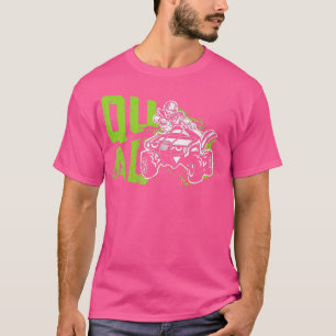 T-shirt Funny Quad Retro Quad Riding Quatre roues VTT pour