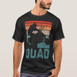 T-shirt Funny Quad Retro Quad Riding Quatre roues VTT pour