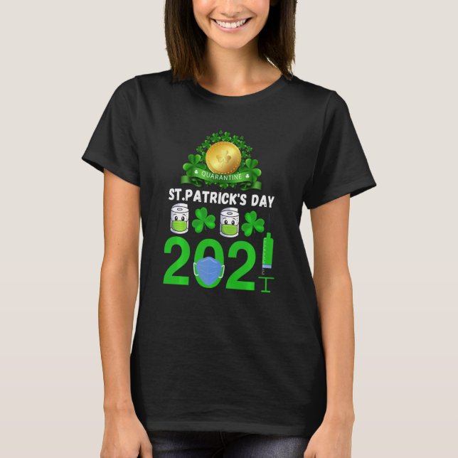 T-shirt Funny Quarantine Saint Patricks Day 2021 (Devant)
