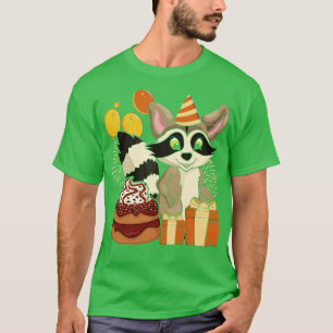 T-shirt Funny Raccoon Anniversaire de enfant