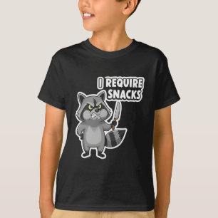 T-shirt Funny Raccoon J'Ai Besoin De Snacks Halloween voit