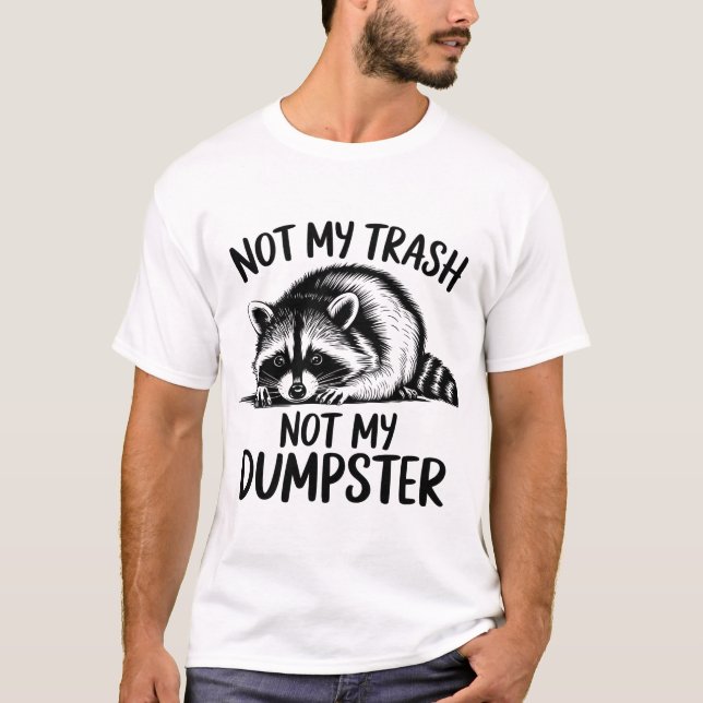 T-shirt Funny Raccoon mème conception chemise (Devant)