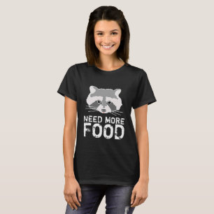 T-shirt Funny Raccoon noir