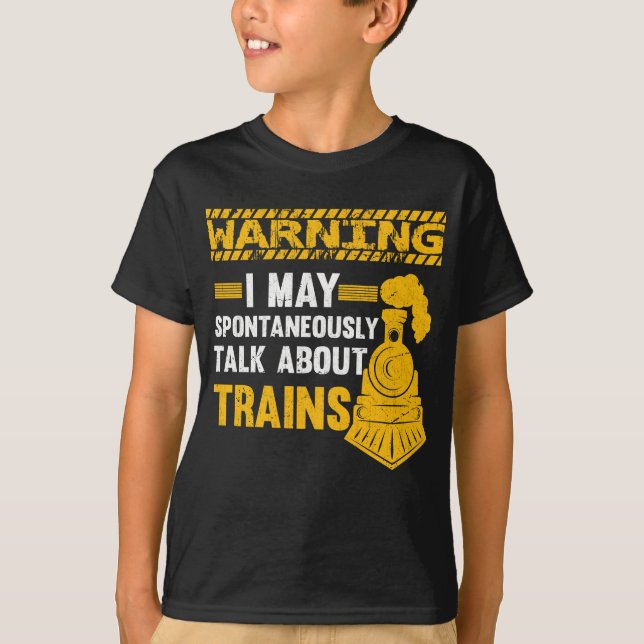 T-shirt Funny Railfan Citation Trainspotter Train Lover Ra (Devant)