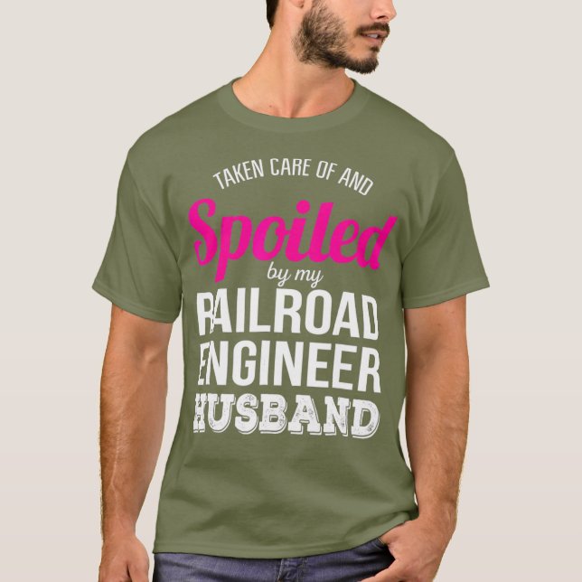 T-shirt Funny Railroad Engineer (Devant)