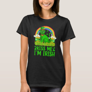T-shirt Funny Rainbow Kiss Me Je suis irlandais Siamese Ch