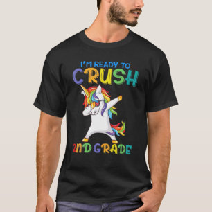 T-shirt Funny Rainbow Unicorn 2E Grade Coloré Retour À S