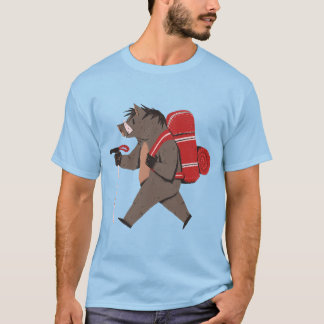 T-shirt Funny Randonnée Sauvage sanglier