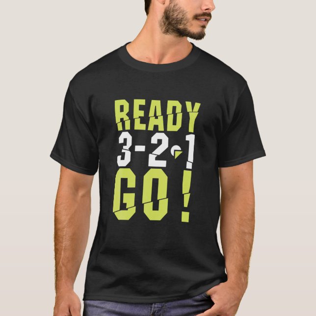 T-shirt Funny Ready Go Start Running Co (Devant)
