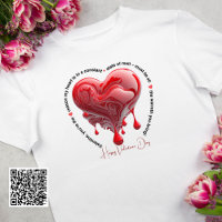 Funny Red Melting Heart Saint Valentin
