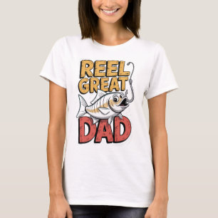 T-shirt Funny Reel Great Papa Fête des pères de pêche