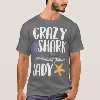 T-shirt Funny requin plage océan mer vacances amoureux de