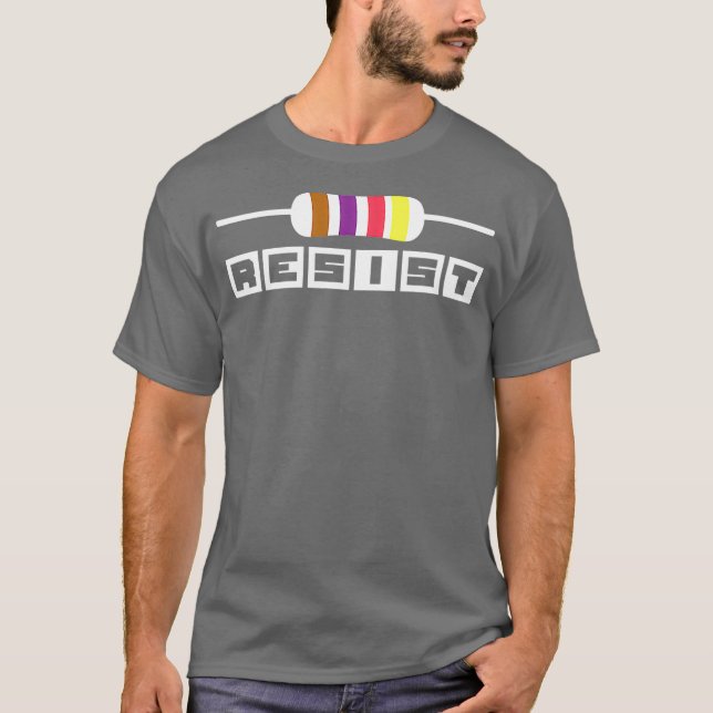 T-shirt Funny Résistor Ingénieur électrique (Devant)