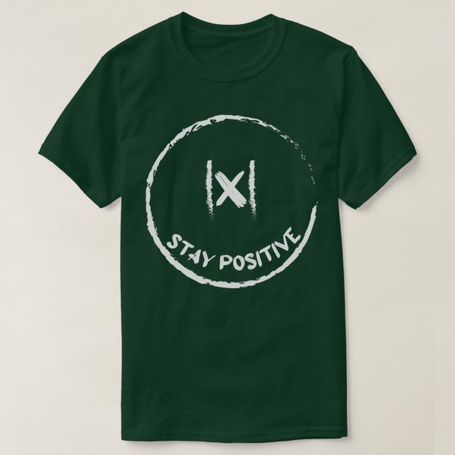 T-shirt Funny Reste positif pour l'enseignant de math Love (Design devant)