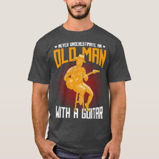 T-shirt Funny Retraité Guitariste Cadeau Musique de retrai
