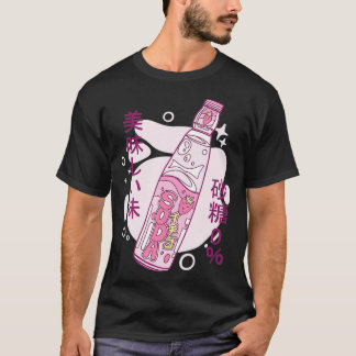 T-shirt Funny Retro 90s Japonais Kawaii fraise Soda Bo
